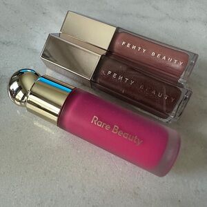 Rare Beauty Lip and Fenty Beauty- Pink and Brown